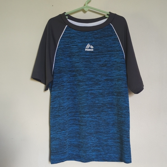 3 for $10 Bundle Sale! RBX Blue Short-Sleeve Performance Shirt Boys Size M - Picture 1 of 2